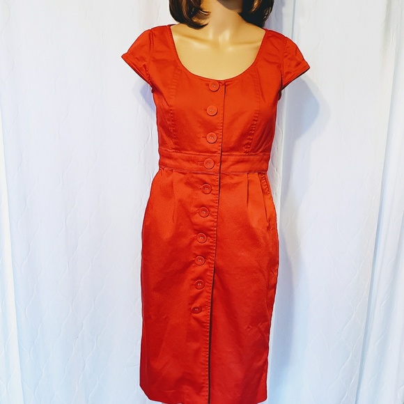 Liz Claiborne 6 Petite Tulip Red Dress - Picture 6 of 6